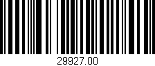 Código de barras (EAN, GTIN, SKU, ISBN): '29927.00'