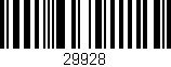 Código de barras (EAN, GTIN, SKU, ISBN): '29928'