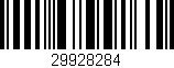 Código de barras (EAN, GTIN, SKU, ISBN): '29928284'