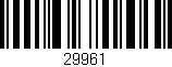 Código de barras (EAN, GTIN, SKU, ISBN): '29961'