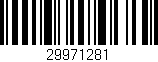 Código de barras (EAN, GTIN, SKU, ISBN): '29971281'