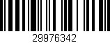 Código de barras (EAN, GTIN, SKU, ISBN): '29976342'