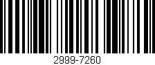 Código de barras (EAN, GTIN, SKU, ISBN): '2999-7260'