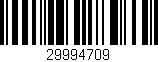 Código de barras (EAN, GTIN, SKU, ISBN): '29994709'