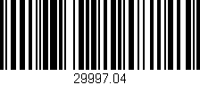 Código de barras (EAN, GTIN, SKU, ISBN): '29997.04'