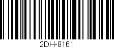 Código de barras (EAN, GTIN, SKU, ISBN): '2DH-8161'
