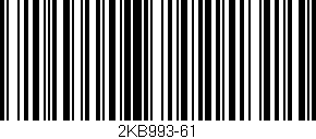 Código de barras (EAN, GTIN, SKU, ISBN): '2KB993-61'