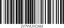 Código de barras (EAN, GTIN, SKU, ISBN): '2V7WUVCAM'