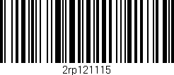 Código de barras (EAN, GTIN, SKU, ISBN): '2rp121115'