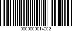 Código de barras (EAN, GTIN, SKU, ISBN): '3000000014202'
