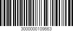 Código de barras (EAN, GTIN, SKU, ISBN): '3000000109663'
