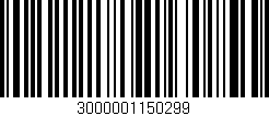 Código de barras (EAN, GTIN, SKU, ISBN): '3000001150299'