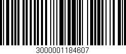 Código de barras (EAN, GTIN, SKU, ISBN): '3000001184607'