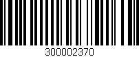 Código de barras (EAN, GTIN, SKU, ISBN): '300002370'