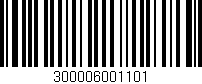 Código de barras (EAN, GTIN, SKU, ISBN): '300006001101'