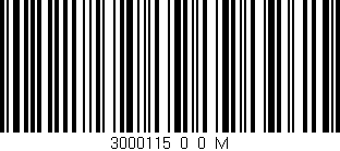 Código de barras (EAN, GTIN, SKU, ISBN): '3000115_0_0_M'