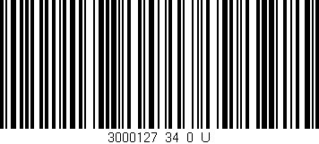 Código de barras (EAN, GTIN, SKU, ISBN): '3000127_34_0_U'