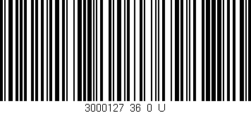 Código de barras (EAN, GTIN, SKU, ISBN): '3000127_36_0_U'