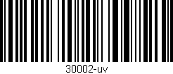 Código de barras (EAN, GTIN, SKU, ISBN): '30002-uv'