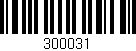 Código de barras (EAN, GTIN, SKU, ISBN): '300031'