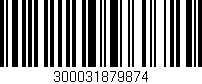 Código de barras (EAN, GTIN, SKU, ISBN): '300031879874'