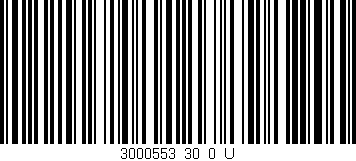 Código de barras (EAN, GTIN, SKU, ISBN): '3000553_30_0_U'