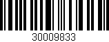 Código de barras (EAN, GTIN, SKU, ISBN): '30009833'