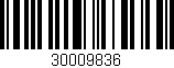 Código de barras (EAN, GTIN, SKU, ISBN): '30009836'
