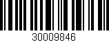 Código de barras (EAN, GTIN, SKU, ISBN): '30009846'