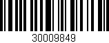 Código de barras (EAN, GTIN, SKU, ISBN): '30009849'