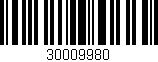 Código de barras (EAN, GTIN, SKU, ISBN): '30009980'