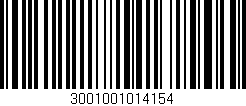 Código de barras (EAN, GTIN, SKU, ISBN): '3001001014154'
