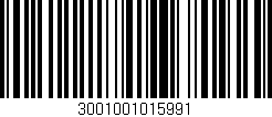 Código de barras (EAN, GTIN, SKU, ISBN): '3001001015991'