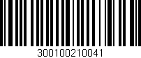 Código de barras (EAN, GTIN, SKU, ISBN): '300100210041'