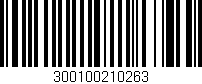 Código de barras (EAN, GTIN, SKU, ISBN): '300100210263'