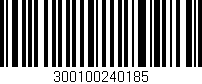 Código de barras (EAN, GTIN, SKU, ISBN): '300100240185'