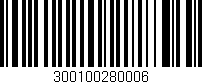 Código de barras (EAN, GTIN, SKU, ISBN): '300100280006'