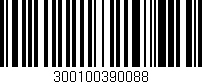 Código de barras (EAN, GTIN, SKU, ISBN): '300100390088'
