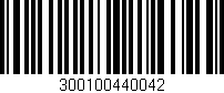 Código de barras (EAN, GTIN, SKU, ISBN): '300100440042'