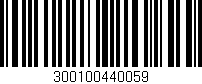 Código de barras (EAN, GTIN, SKU, ISBN): '300100440059'
