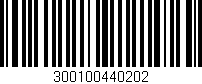 Código de barras (EAN, GTIN, SKU, ISBN): '300100440202'