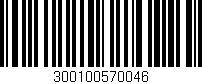 Código de barras (EAN, GTIN, SKU, ISBN): '300100570046'