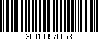 Código de barras (EAN, GTIN, SKU, ISBN): '300100570053'