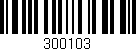 Código de barras (EAN, GTIN, SKU, ISBN): '300103'