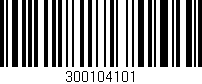 Código de barras (EAN, GTIN, SKU, ISBN): '300104101'