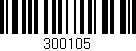 Código de barras (EAN, GTIN, SKU, ISBN): '300105'