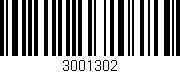Código de barras (EAN, GTIN, SKU, ISBN): '3001302'