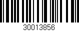 Código de barras (EAN, GTIN, SKU, ISBN): '30013856'