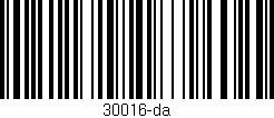 Código de barras (EAN, GTIN, SKU, ISBN): '30016-da'