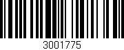 Código de barras (EAN, GTIN, SKU, ISBN): '3001775'